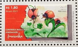 C 4030 Selo Insetos Beneficos Joaninha Mercosul 2021