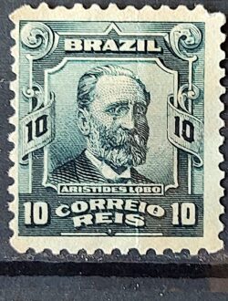 Selo Regular Cod RHM 136 Alegoria Republicana Jornalista Aristides Lobo 1915 1