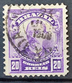Selo Regular Cod RHM 137 a Alegoria Republicana Jornalista Benjamin Constant Militar 1915 Circulado 18