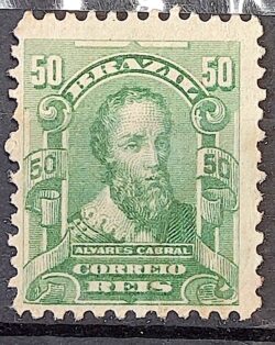 Selo Regular Cod RHM 138 a Alegoria Republicana Pedro Alvares Cabral Portugal 1915 2