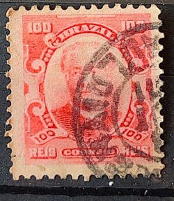 Selo Regular Cod RHM 139 Alegoria Republicana Eduardo Wandenkolk Militar Marinha 1906 Circulado 18