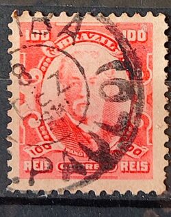 Selo Regular Cod RHM 139 Alegoria Republicana Eduardo Wandenkolk Militar Marinha 1906 Circulado 20