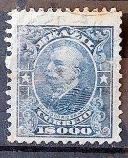 Selo Regular Cod RHM 148 Alegoria Republicana Barao do Rio Branco Diplomacia 1915 Circulado 1