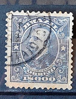 Selo Regular Cod RHM 148 Alegoria Republicana Barao do Rio Branco Diplomacia 1915 Circulado 8