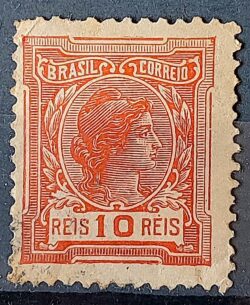 Selo Regular Cod RHM 154 Alegoria Republicana 1918 Circulado 1