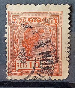 Selo Regular Cod RHM 154 Alegoria Republicana 1918 Circulado 4