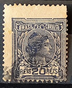 Selo Regular Cod RHM 155 Alegoria Republicana 1918 Circulado 6