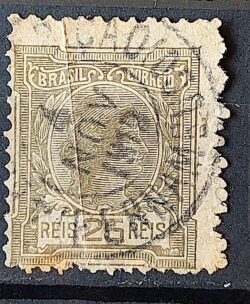 Selo Regular Cod RHM 156 Alegoria Republicana 1918 Circulado 2