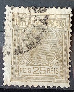 Selo Regular Cod RHM 156 Alegoria Republicana 1918 Circulado 8