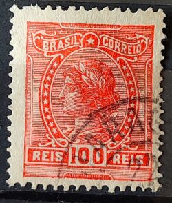 Selo Regular Cod RHM 158 Alegoria Republicana 1918 Circulado 12