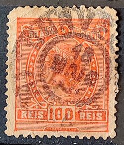 Selo Regular Cod RHM 158 Alegoria Republicana 1918 Circulado 8