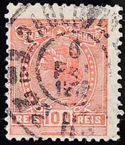 Selo Regular Cod RHM 158 a Alegoria Republicana 1918 Circulado 17