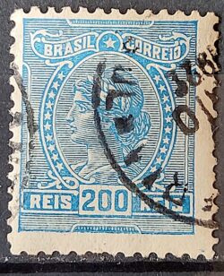 Selo Regular Cod RHM 166 Alegoria Republicana 1918 Circulado 6