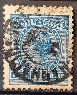 Selo Regular Cod RHM 166 Alegoria Republicana 1918 Circulado 8