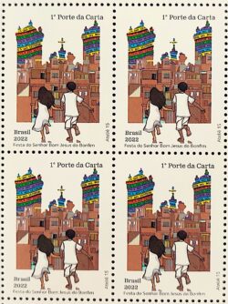 C 4031 Selo Festa do Senhor Bom Jesus do Bonfim Religiao Bahia 2022 Quadra