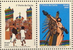 C 4031 Selo Festa do Senhor Bom Jesus do Bonfim Religiao Bahia 2022 Setenant Serie Competa