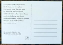 Cartao Postal Natal Liechtenstein 2021