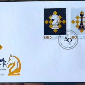 Envelope FDC Xadrez Liechtenstein 2021