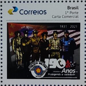 PB 197 Selo Personalizado Policia Militar de Sao Paulo 2022