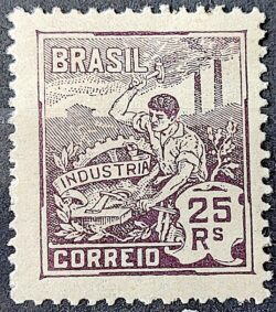 Selo Regular Cod RHM 175 Vovo Industria 25 Reis Sem Filifrana 1920 1