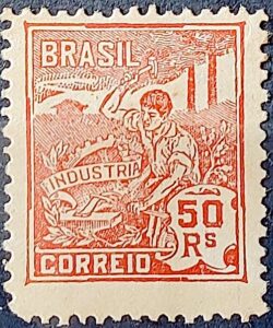 Selo Regular Cod RHM 178 Vovo Industria 50 Reis Sem Filigrana 1922 1