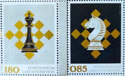 X 0536 Selo Xadrez Liechteinstein 2021