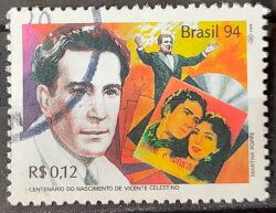 C 1913 Selo Vicente Celestino Musica 1994 Circulado 3