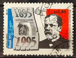 C 1933 Selo Centenario de Louis Pasteur Biologia Saude 1995 Circulado 1