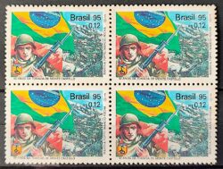 C 1935 Selo 50 Anos da Tomada de Monte Castelo 1995 Quadra