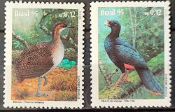 C 1943 Selo Preservacao da Fauna Ave Macuco Mutum 1995 Serie Completa