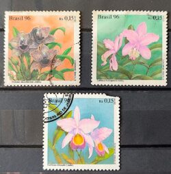 C 2007 Selo Conferencia Mundial de Orquideas Flora 1996 Serie Completa Circulado 1