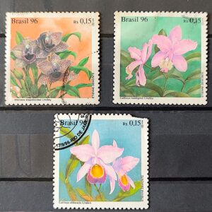 C 2007 Selo Conferencia Mundial de Orquideas Flora 1996 Serie Completa Circulado 1