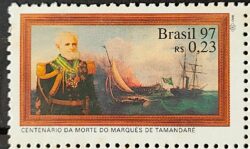 C 2025 Selo Centenario Marques de Tamandare Navio 1997