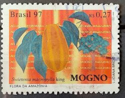 C 2035 Selo Flora da Amazonia Mogno 1997 Circulado 1