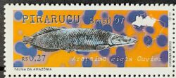 C 2036 Selo Fauna da Amazonia Peixe Pirarucu 1997