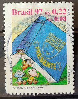 C 2066 Selo Crianca e Cidadania Direito Justica Estatuto 1997 Circulado 1