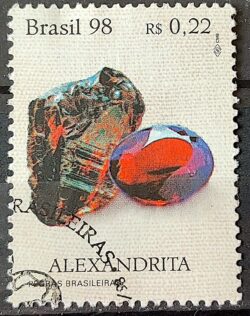 C 2069 Selo Pedras Brasileiras Alexandrita 1998 Circulado 1