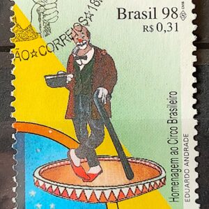 C 2086 Selo Circo Brasileiro Palhaco 1998 Circulado 1