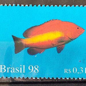 C 2098 Selo Oceanos Peixe Dourado 1998