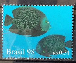 C 2105 Selo Oceanos Peixe 1998