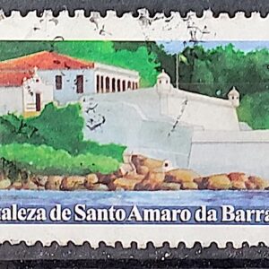 C 2194 Selo Fortaleza de Santo Amaro da Barra Grande Militar 1999 Circulado 1