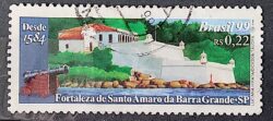 C 2194 Selo Fortaleza de Santo Amaro da Barra Grande Militar 1999 Circulado 2