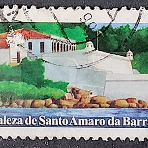 C 2194 Selo Fortaleza de Santo Amaro da Barra Grande Militar 1999 Circulado 2