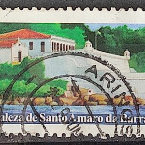 C 2194 Selo Fortaleza de Santo Amaro da Barra Grande Militar 1999 Circulado 6