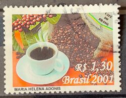 C 2435 Selo Cafe Bebida Gastronomia 2001 Circulado 1