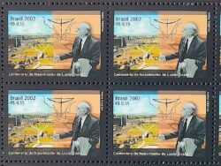C 2445 Selo Centenario de Lucio Costa Brasilia 2002 Quadra