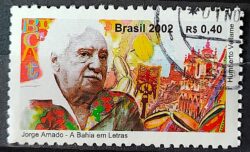 C 2477 Selo Jorge Amado Bahia Literatura Cacau Igreja 2002 Circulado 8