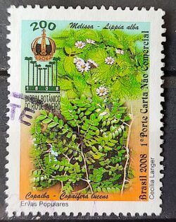 C 2751 Selo 200 Anos do Jardim Botanico Flora 2008 Circulado 1