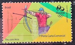 C 3426 Selo Olimpiadas Rio 2016 Tiro Com Arco Arma 2015