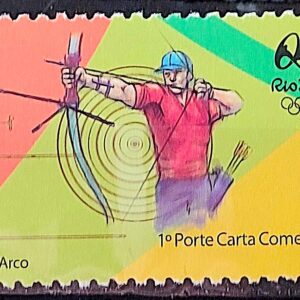 C 3426 Selo Olimpiadas Rio 2016 Tiro Com Arco Arma 2015